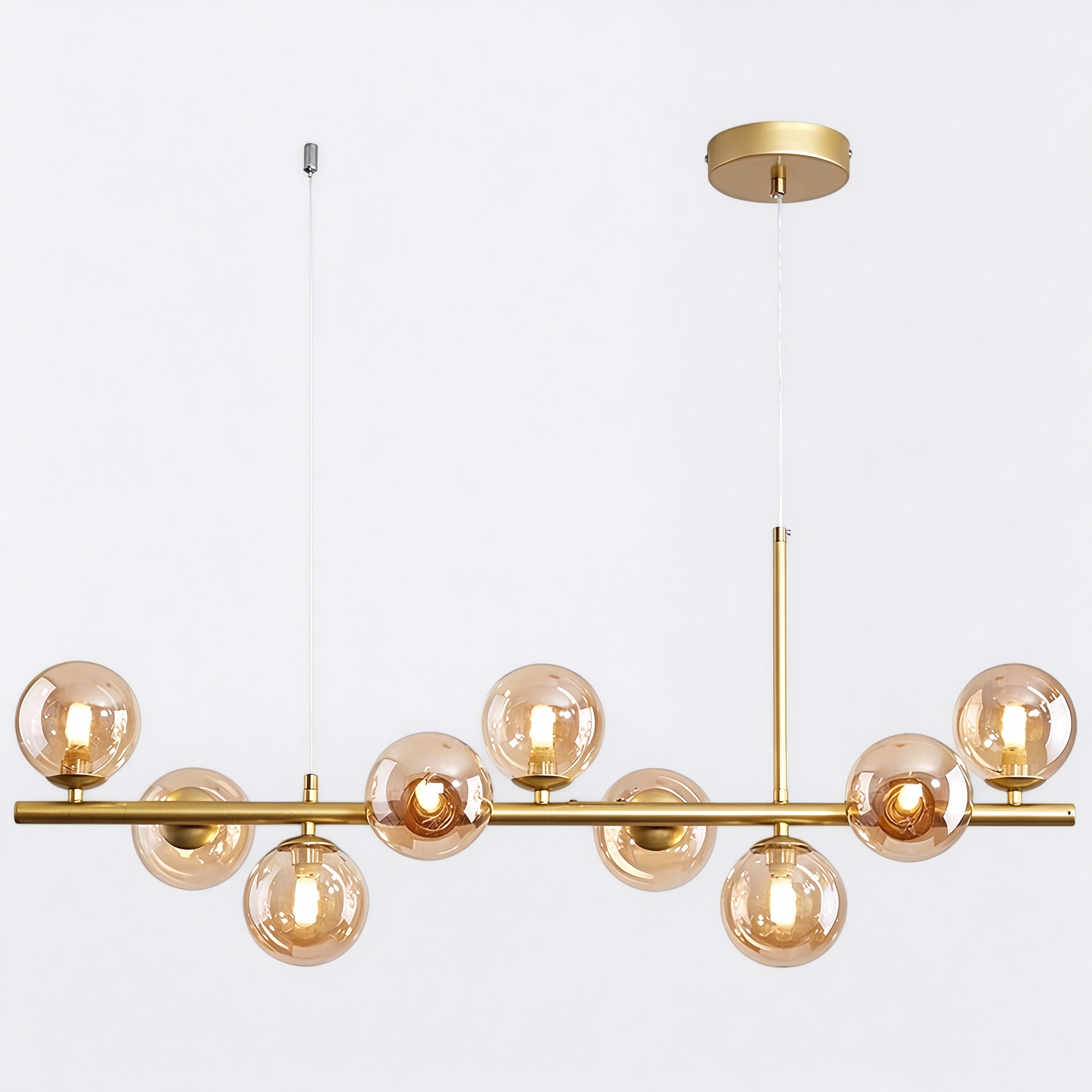 CH-07 glass chandelier modern LED chandelier from Huixiang Lighting, Zhongshan China