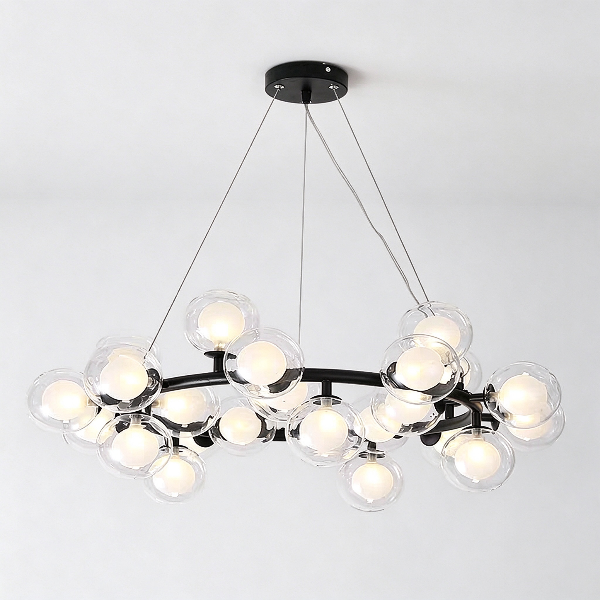 CH-08 globe chandelier modern LED chandelier from Huixiang Lighting, Zhongshan China
