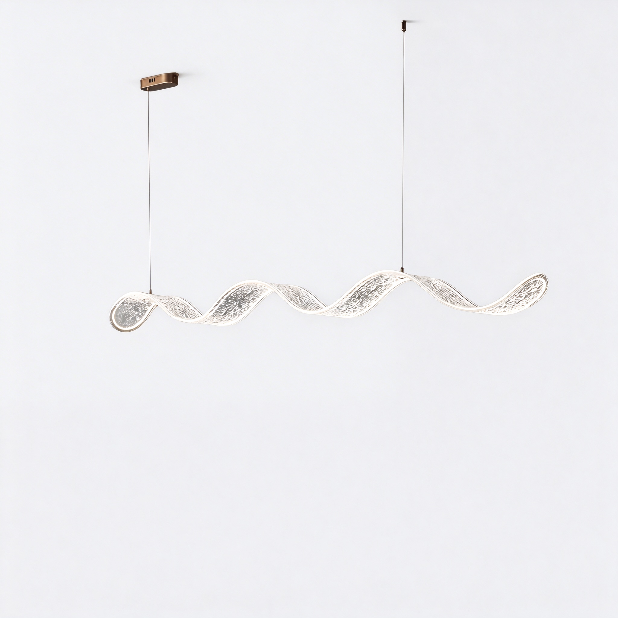 CH-12 Wave Sculptural Chandeliers modern LED chandelier from Huixiang Lighting, Zhongshan China