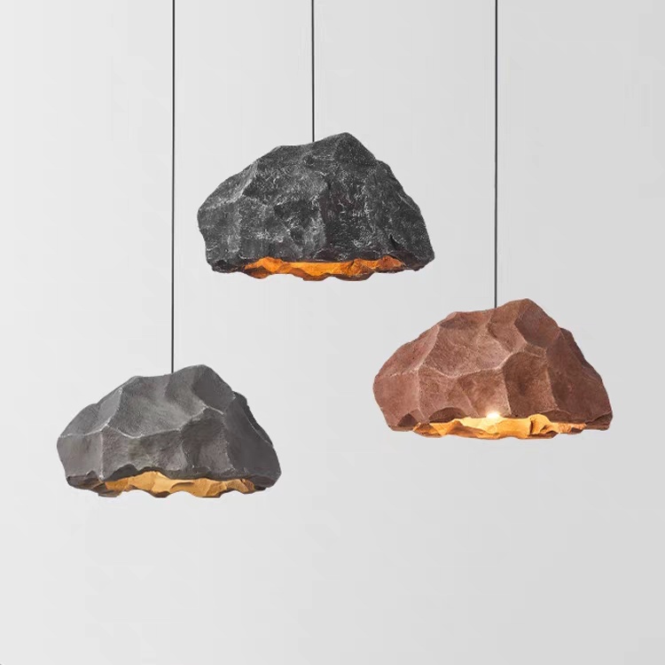 Plaster 05 Natural Stone Pendant Light custom lighting from Huixiang Lighting, Zhongshan China